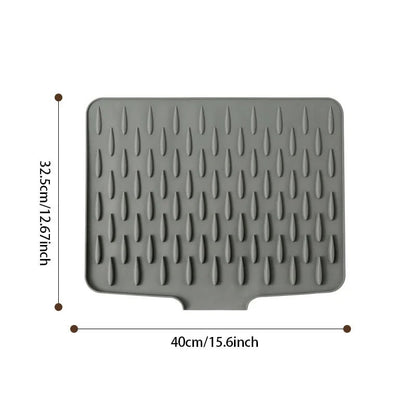 Protection de plan de travail en silicone anti-éclaboussures – Tapis résistant à la chaleur et antidérapant pour un séchage sans gouttes