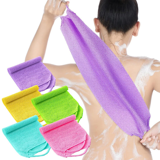 Serviette de bain extensible pour le dos
