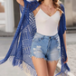🌸🦋🌼 OFFRE LIMITÉE 50% DE RÉDUCTION! Poncho/Pareo Bohème en Maille Ajourée pour Femme – Ouverture Devant avec Pompons et Franges, Tissu Léger, Idéal pour les Jours Ensoleillés, les Vacances et le Quotidien Chic ✨🎶
