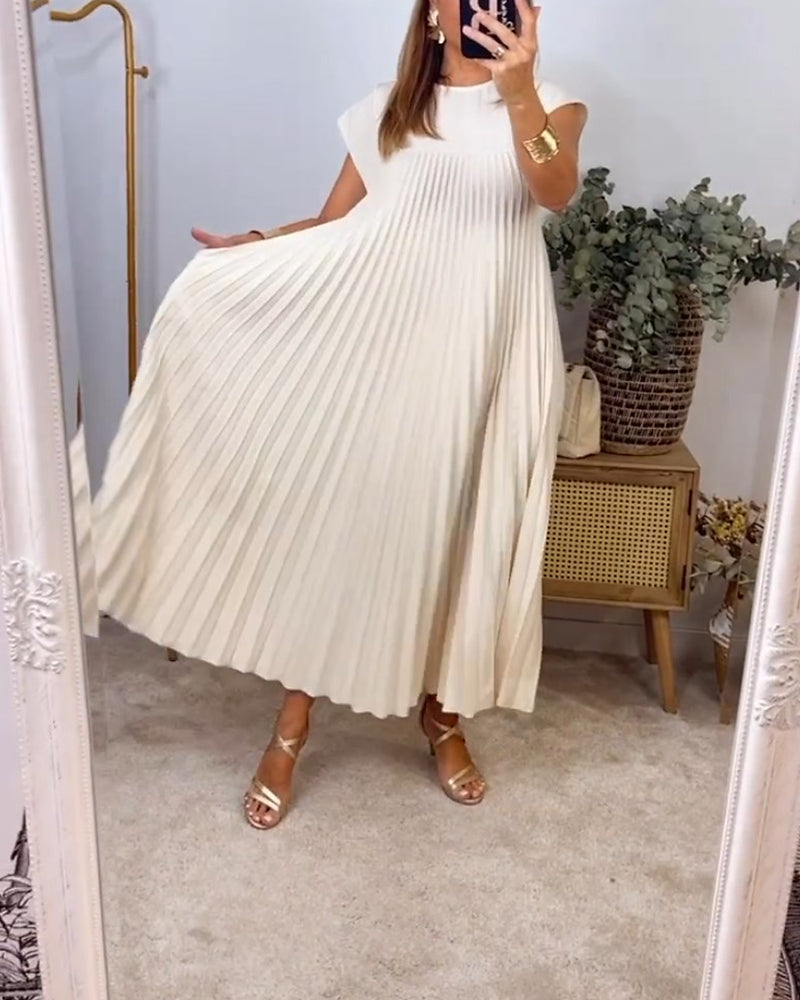 💝 Robe sans manches élégante et unie ✨