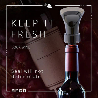 📢📢50 % de réduction !! ⏰Bouchon de vin rouge 2 en 1 (2 achet¨¦s, 1 gratuit)