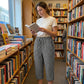 Pantalon capri à carreaux d'été pour femme