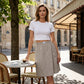 📢📢50 % DE RÉDUCTION !! ⏰Jupe-short décontractée à taille élastique pour femme