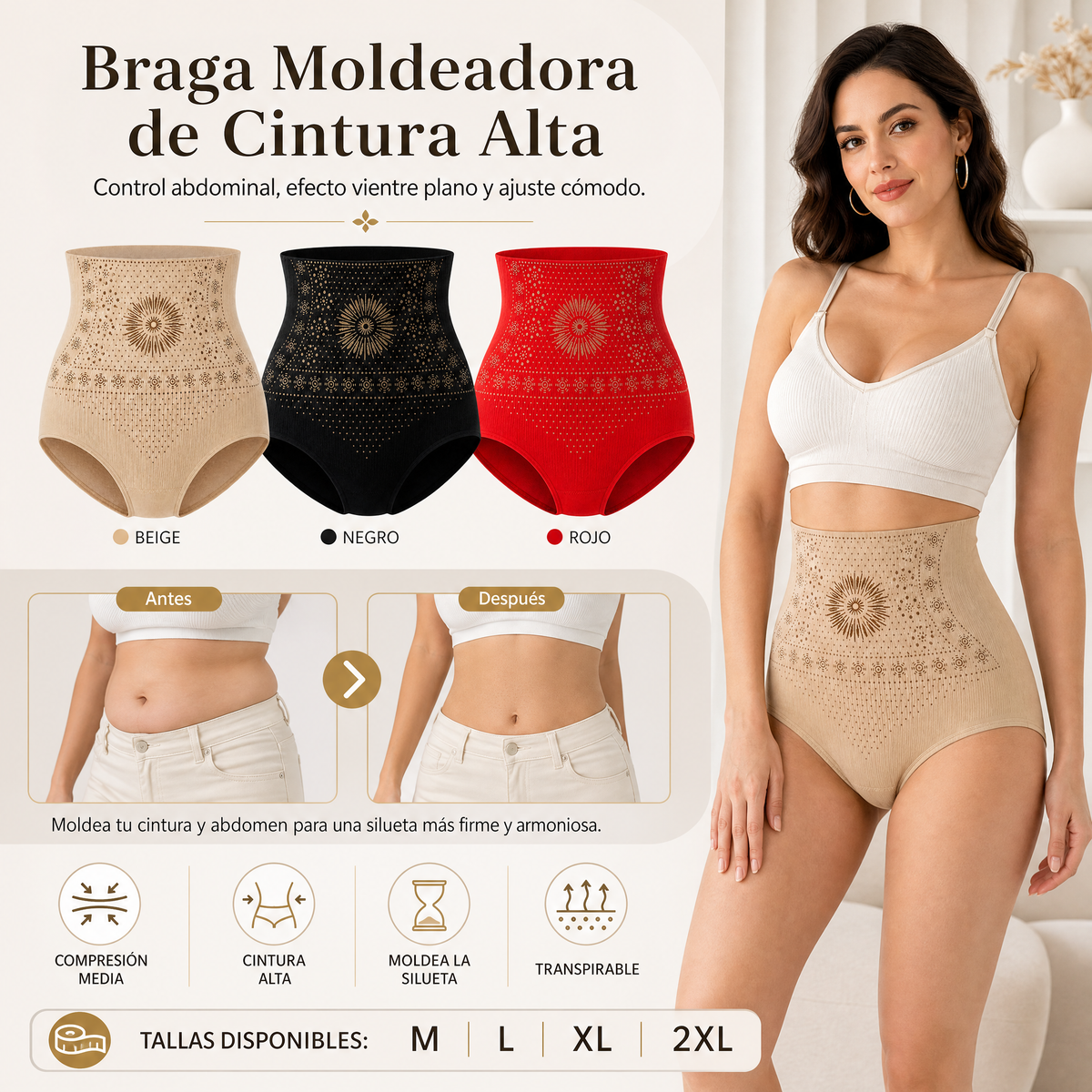 🌸🧘‍♀️ -50 % ! 💞 Short thermogénique gainant – Portez-le seulement 30 minutes par jour : il génère de la chaleur et stimule la circulation sanguine. Favorise une silhouette plus ferme et plus lisse. Pas besoin d'aller à la salle de sport.