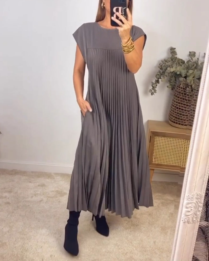 💝 Robe sans manches élégante et unie ✨
