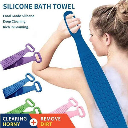 🚿 Brosse de douche en silicone ultra-douce – Nettoyage profond, massage apaisant & doux pour la peau – Parfaite pour une routine bien-être quotidienne ✨