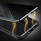 Coque de téléphone double face en verre trempé magnétique anti-espion pour Samsung série S25 à S21.