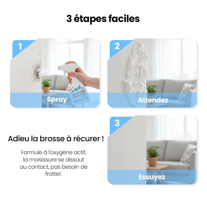 🔥Spray Anti-Moisissures Hautement Efficace - Empêche la Réapparition🔥