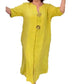 👗49% de réduction✨ Robe décontractée à col en V en coton et lin