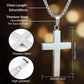 Collier Croix avec la Prière du Seigneur