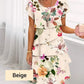 ✨️Nouveau produit✨️Robe en cascade à imprimé floral multi-végétal