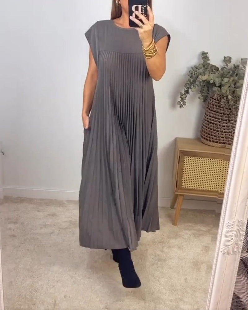 💝 Robe sans manches élégante et unie ✨