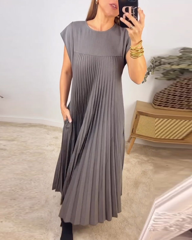 💝 Robe sans manches élégante et unie ✨