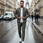 ✈️Livraison gratuite✈️Ensemble 2 pièces décontracté de couleur unie pour homme – Veste et pantalon