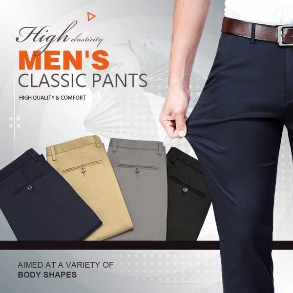 👖Pantalon classique pour hommes à bonne élasticité