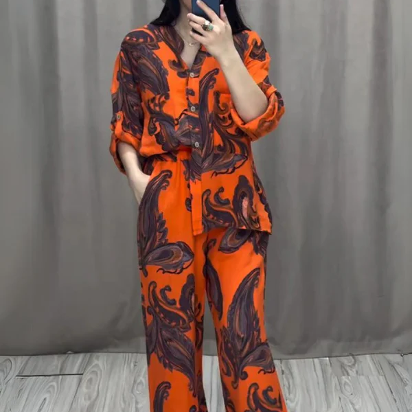 💃Ensemble chemise et pantalon deux pièces pour femmes