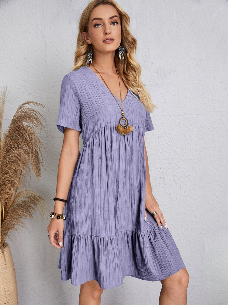 👚💃Tie Waist Dress Casual Style - ✨Buy 2, Get Free !