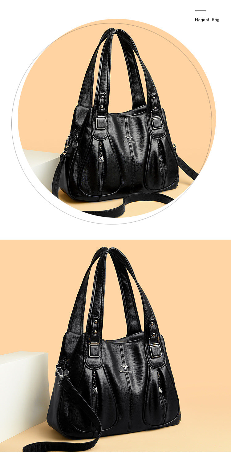 🌹49% de réduction🌹Sac en cuir souple imperméable de grande capacité