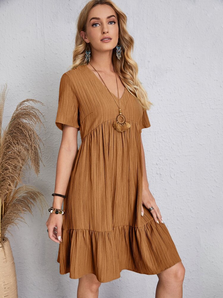 👚💃Tie Waist Dress Casual Style - ✨Buy 2, Get Free !