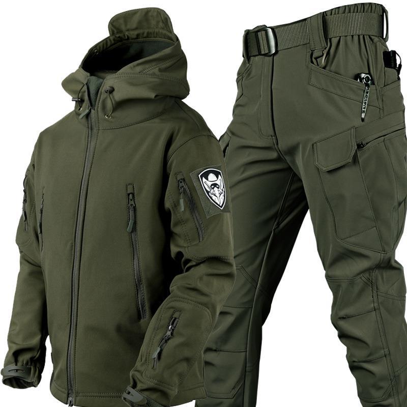 Ensemble veste et pantalon tactiques softshell pour homme
