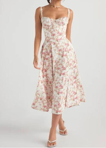 🎁Chaude vente 40% RÉDUCTION⏳Robe bustier florale pour le ventre