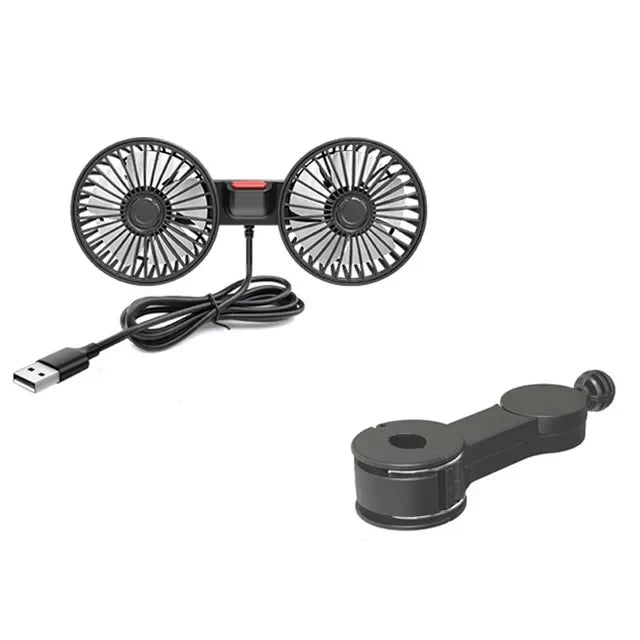 🔥Hot Sale 50% Off🔥Ventilateur de refroidissement pour dossier de siège de voiture, rotation à 360 degrés