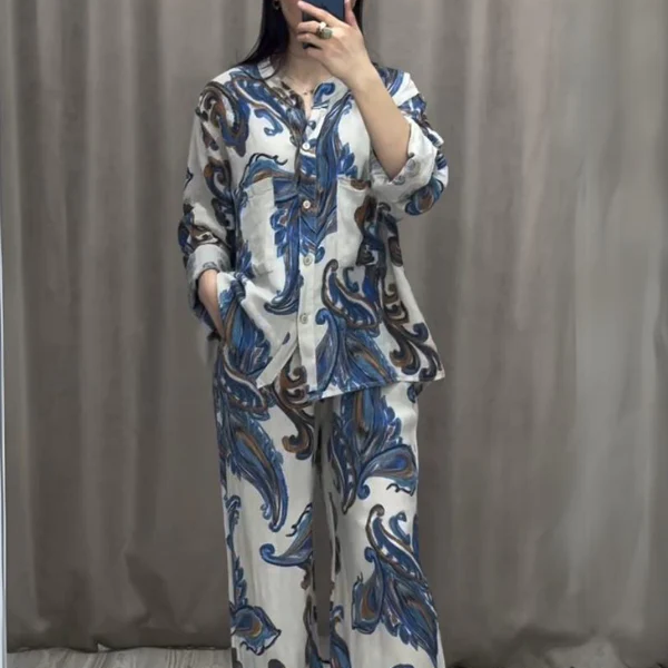 💃Ensemble chemise et pantalon deux pièces pour femmes