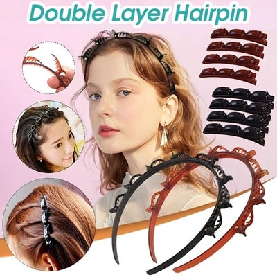 🔥1 acheté, 1 gratuit🌸Double Bangs Hairstyle Hair Clips