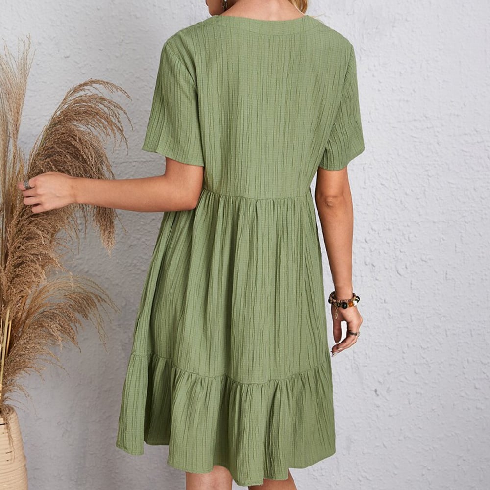 👚💃Tie Waist Dress Casual Style - ✨Buy 2, Get Free !