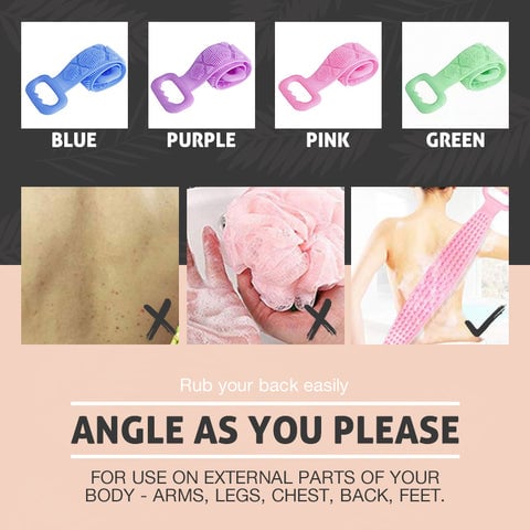 🚿 Brosse de douche en silicone ultra-douce – Nettoyage profond, massage apaisant & doux pour la peau – Parfaite pour une routine bien-être quotidienne ✨
