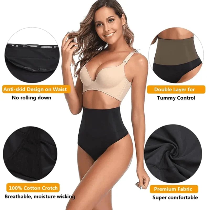 🔥 Culottes gainantes taille haute – Contrôle du ventre