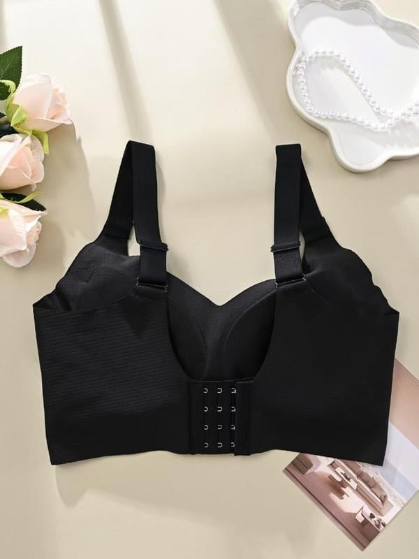 🎁Achetez 1 et obtenez 3 paquets💕Soutien-gorge push-up côtelé pour femmes, réglable et sans fil