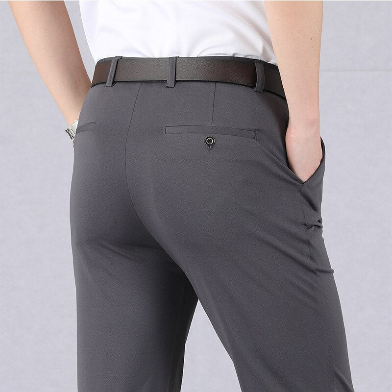 Pantalons classiques à taille haute pour homme - ACHETEZ-EN 2, LA LIVRAISON EST GRATUITE