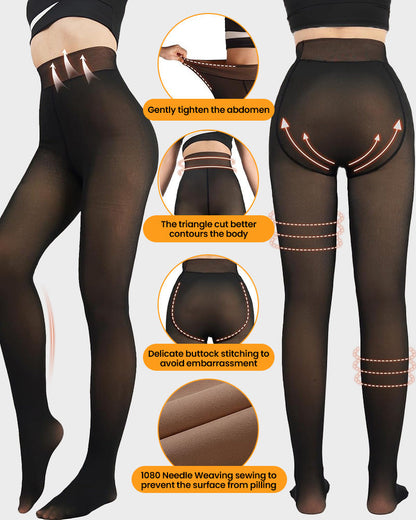 ❄️Leggings en polaire moulants à couture unique✨Restez au chaud. Affichez une silhouette parfaite💕