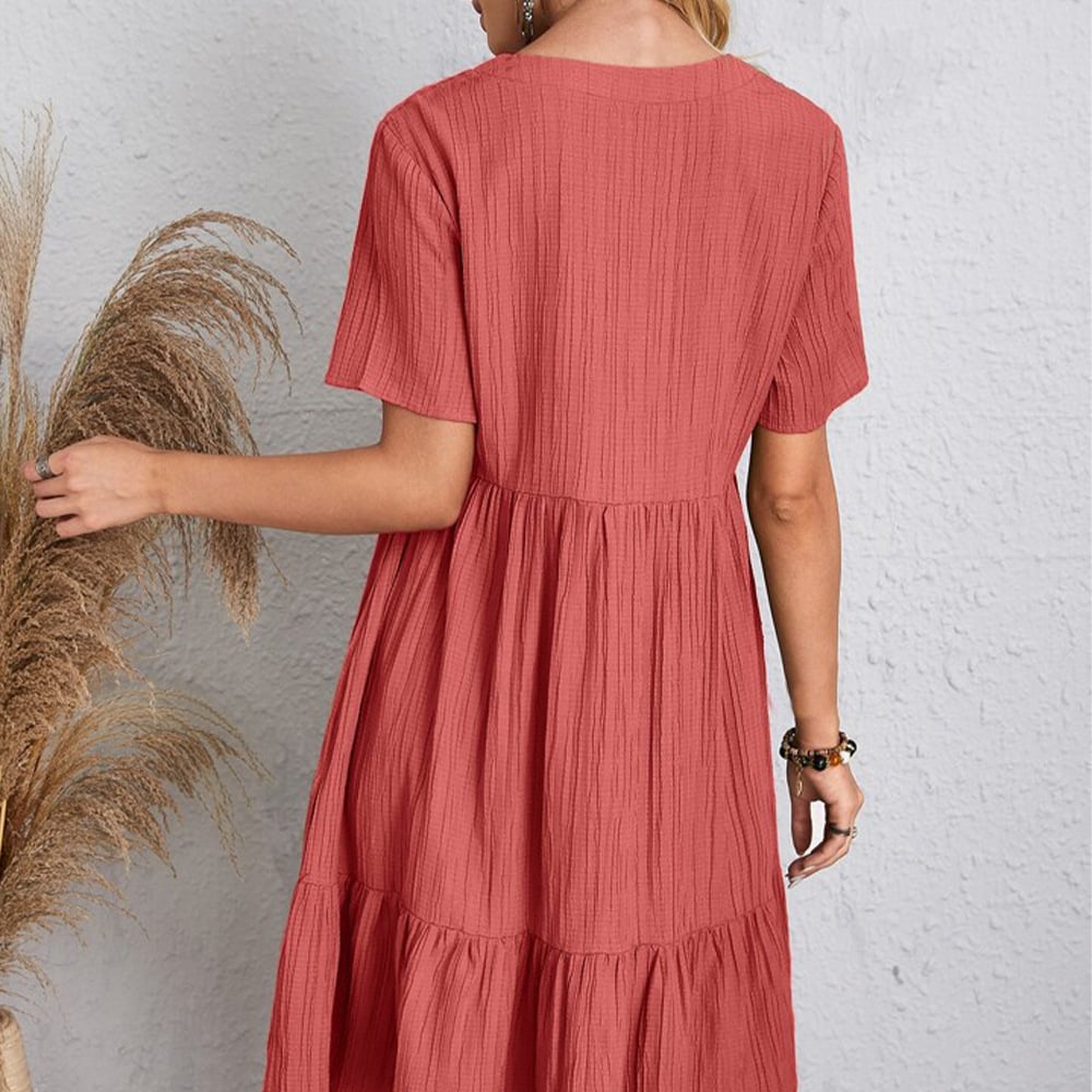 👚💃Tie Waist Dress Casual Style - ✨Buy 2, Get Free !