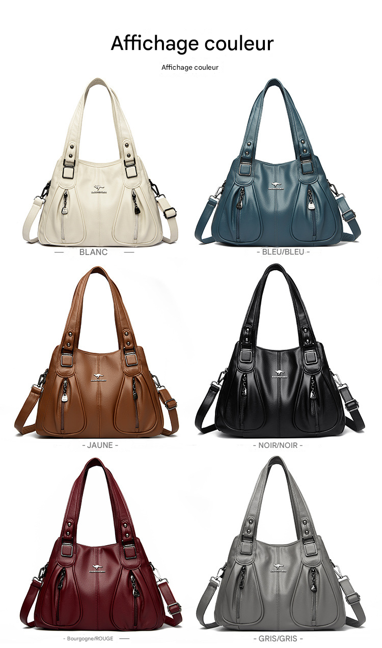 🌹49% de réduction🌹Sac en cuir souple imperméable de grande capacité