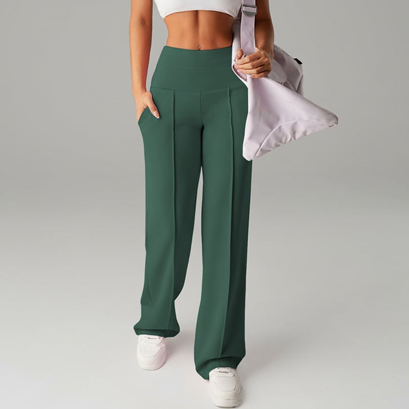 💃 Élégance Quotidienne - Pantalon Droit Femme Tissu Souple - Coupe Ample & Confort Parfait【Offre Spéciale】
