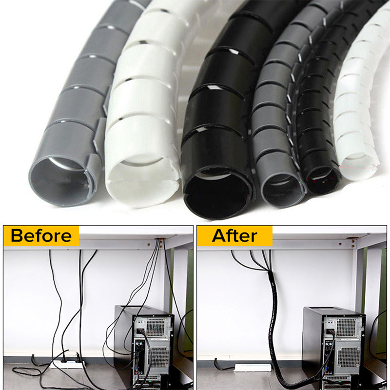 🔥 1 acheté = 1 OFFERT 🎁 Serre-câbles anti-morsure pour l'organisation | Gaine de protection pour câbles et fils 🛡️