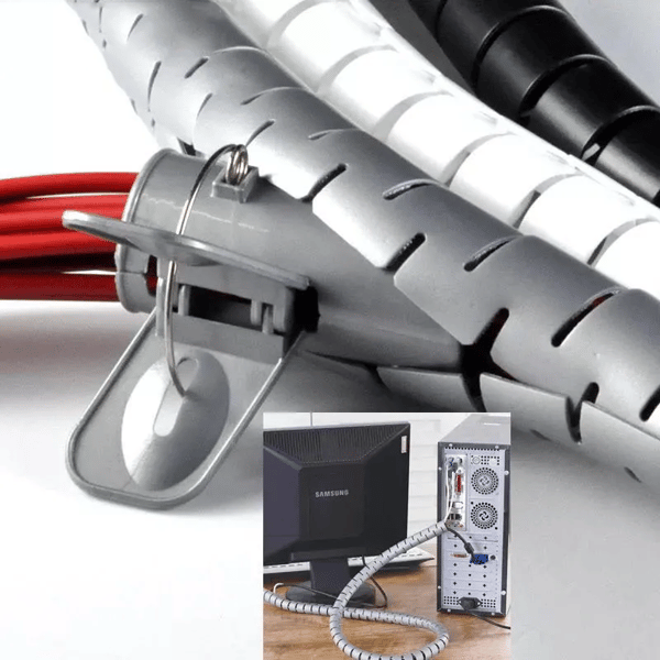 🔥 1 acheté = 1 OFFERT 🎁 Serre-câbles anti-morsure pour l'organisation | Gaine de protection pour câbles et fils 🛡️