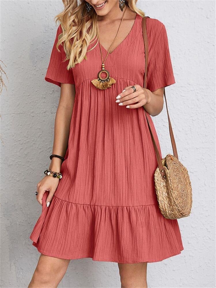 👚💃Tie Waist Dress Casual Style - ✨Buy 2, Get Free !