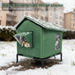 🐱 PROMO LIMITÉE 50% DE RÉDUCTION ! ✨ Maison pour Chat d‘Extérieur surélevée – Imperméable, Isolante, Stable et Pliable 🌧️