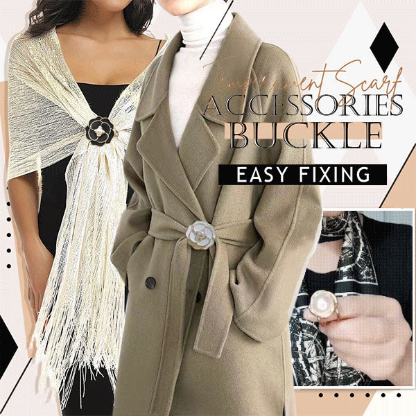 Netherlshop®✨ Boucle élégante pour manteau et écharpe (Remise 50%) – L’élégance au bout des doigts !