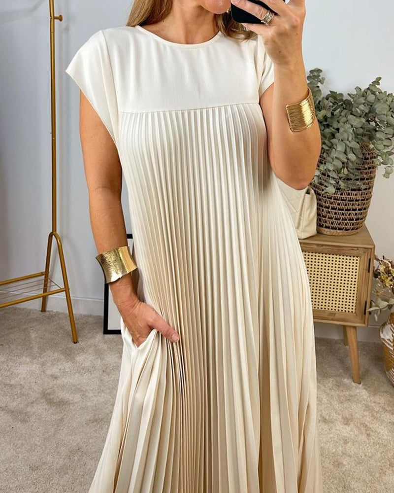 💝 Robe sans manches élégante et unie ✨