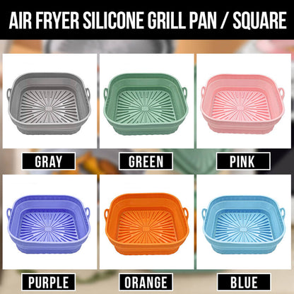 Poêle à griller en silicone pour friteuse à air chaud