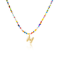💜Collier avec Perles et Lettre pour Femme (A-Z)💜