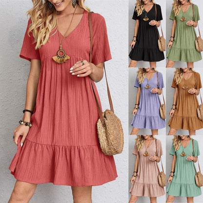 👚💃Tie Waist Dress Casual Style - ✨Buy 2, Get Free !