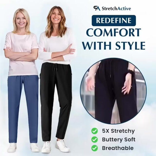🔥Pantalon unisexe ultra extensible en soie glacée, confortable et décontracté