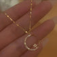 💕49% de réduction💕Bright Night : Collier Lune Étoile🌙