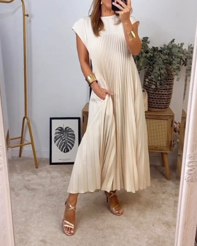 💝 Robe sans manches élégante et unie ✨
