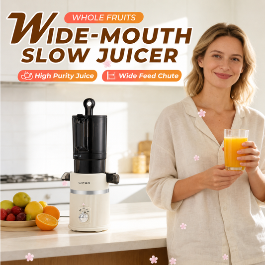 Extracteur de jus à bouche large pour fruits entiers